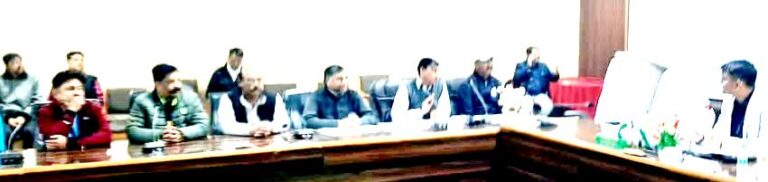 जिला खेल विकास एवं प्रोत्साहन समिति की बैठक आयोजित