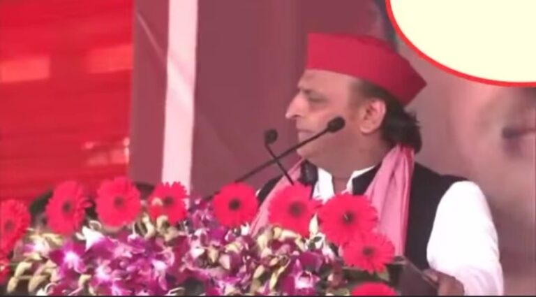 सपा प्रमुख अखिलेश यादव ने अयोध्या में मिल्कीपुर विधानसभा उपचुनाव के आखिरी दिन जनसभा को संबोधित किया