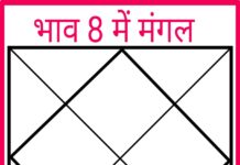 P M KE PEN SE KUNDALI JYOTISH भाग 68 भाव 8 में मंगल फल