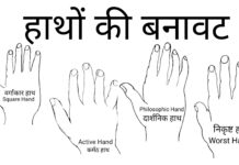 PM KE PEN SE HASTREKHA हाथों की बनावट